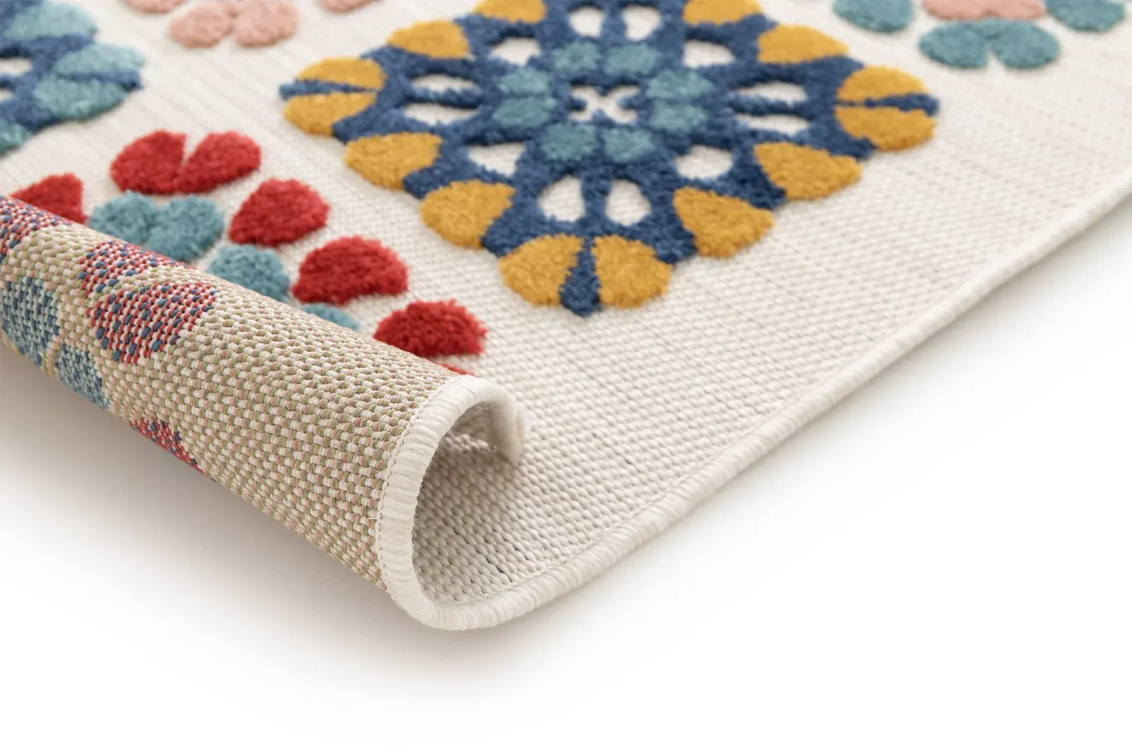 Tepih MILA 23528 multi, 080×150 cm — bočni prikaz