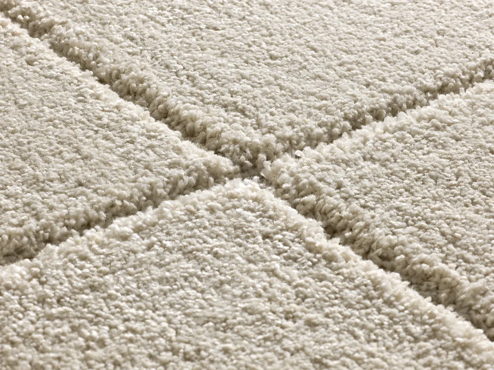 Tepih MOLIER 8787 bijela, 060×120 cm — stražnji prikaz