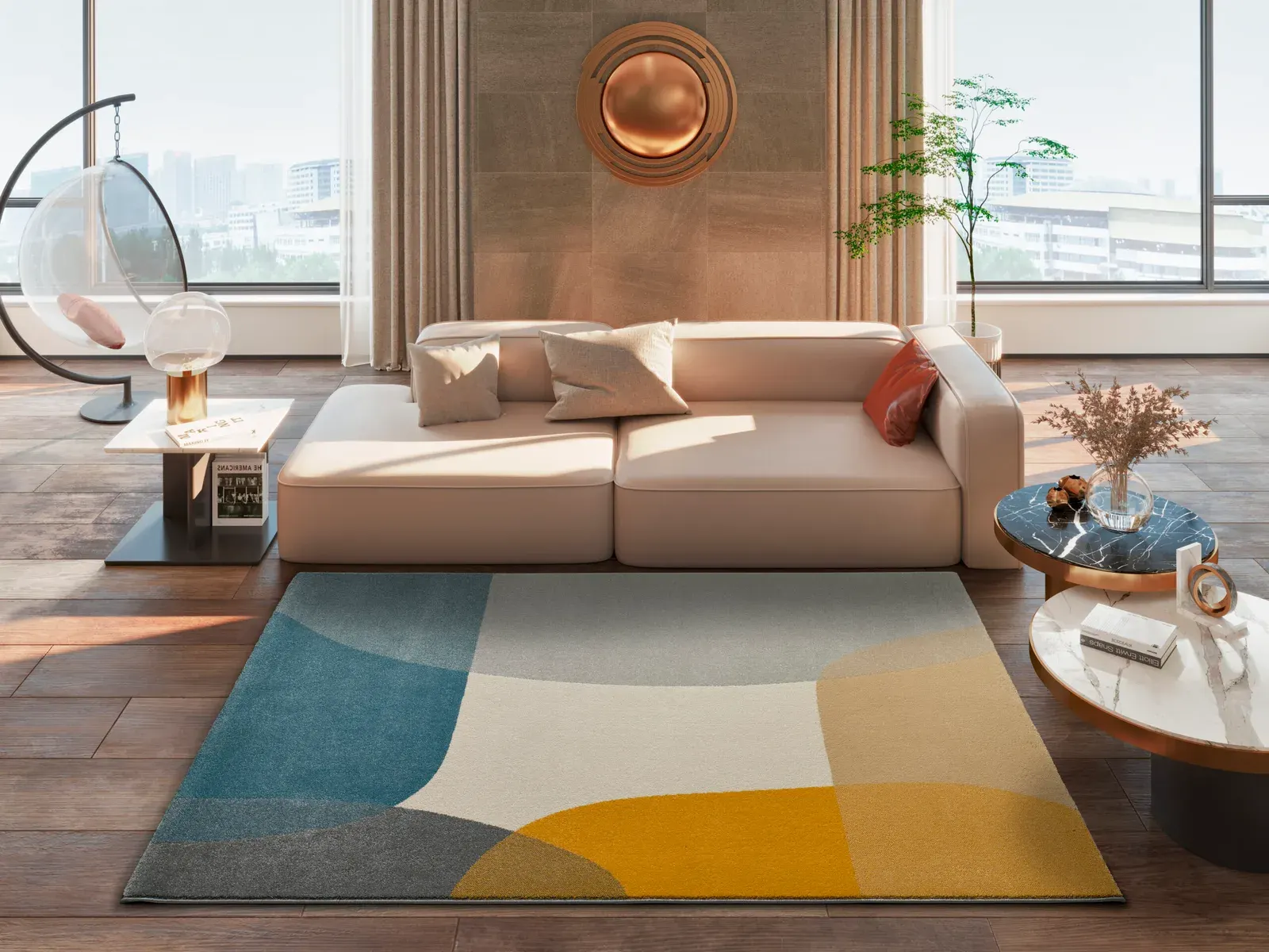 Tepih MONIC 12322 multi, 080×150 cm — gornji prikaz