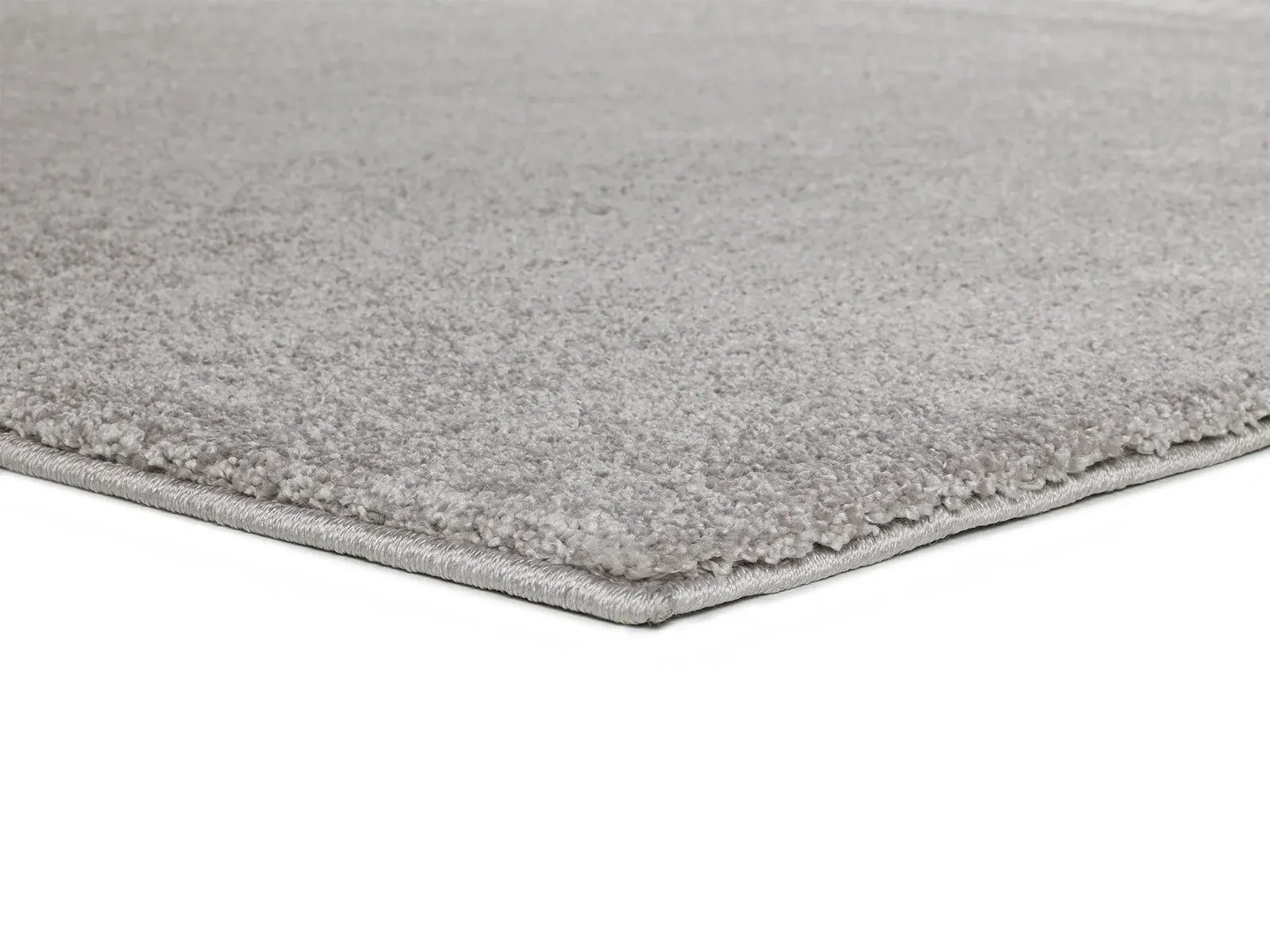 Tepih MONTANA LISO srebrna, 060×120 cm — bočni prikaz