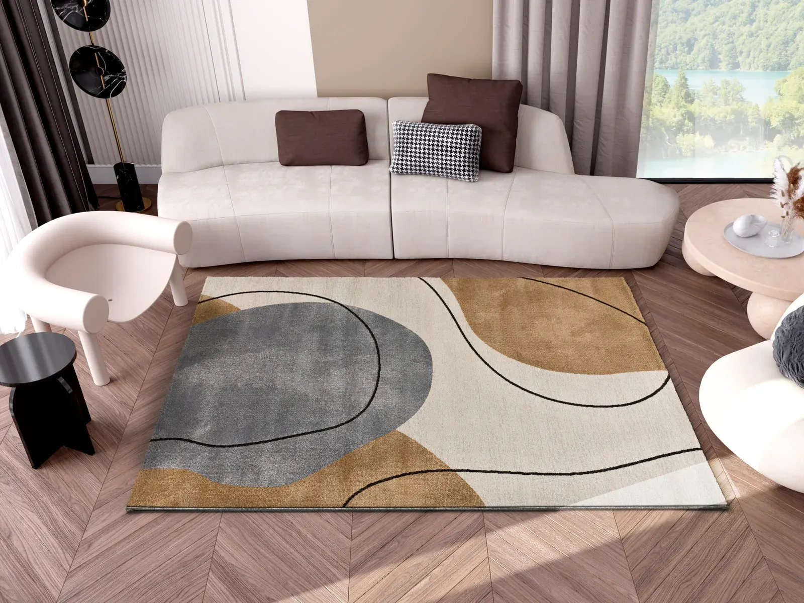Tepih NEW YORK 12795 multi, 080×150 cm — stražnji prikaz