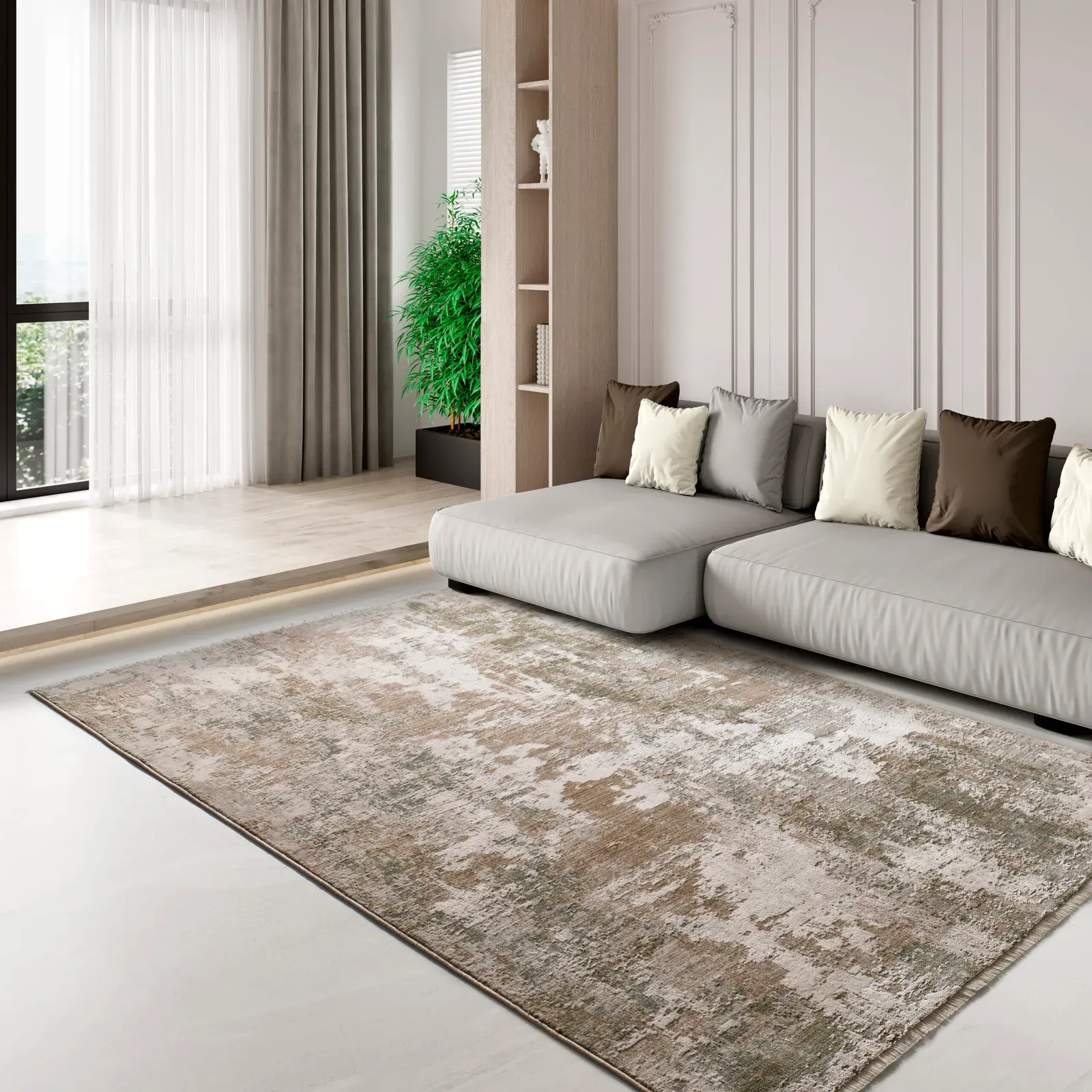 Tepih ONA 52093 zelena, 120×160 cm — gornji prikaz