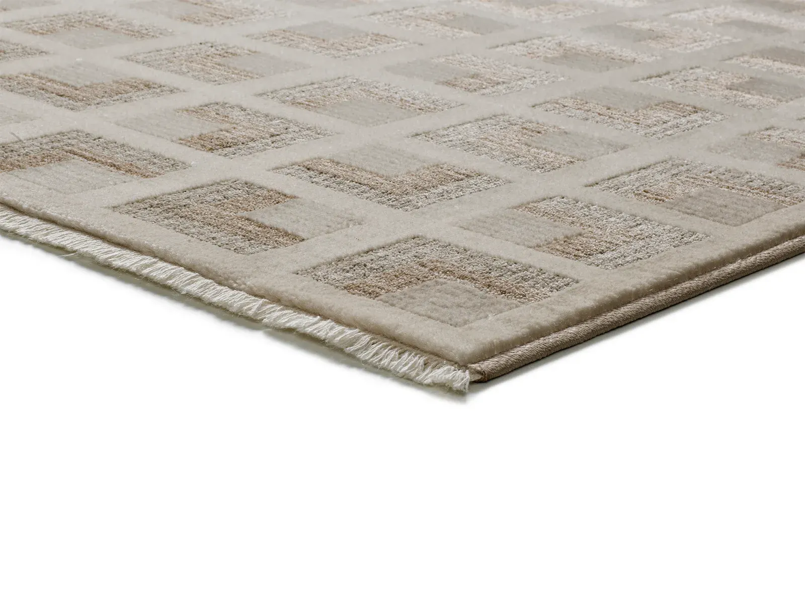 Tepih ONA 52094 bež, 120×160 cm — bočni prikaz