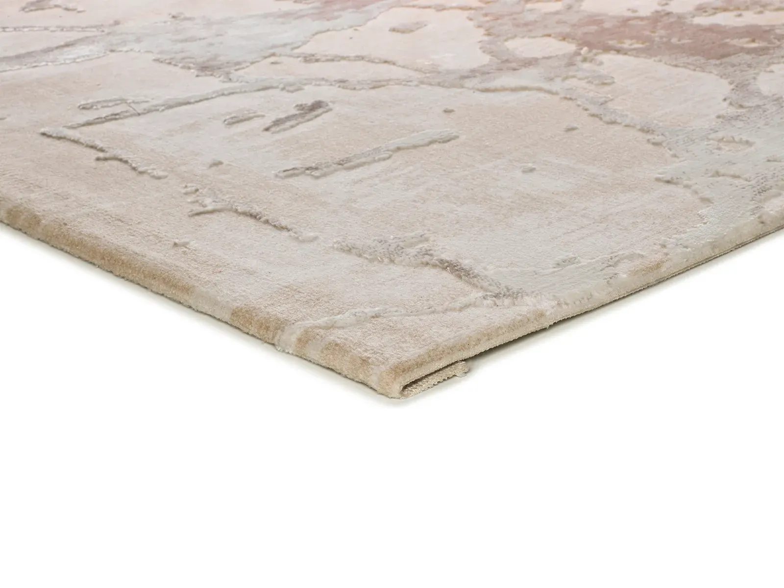 Tepih ORIS 4208 bež, 077×150 cm — bočni prikaz