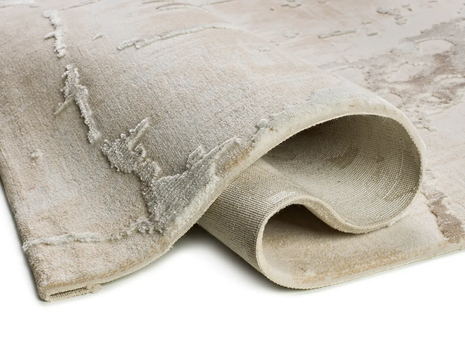 Tepih ORIS 4208 bež, 077×150 cm — stražnji prikaz