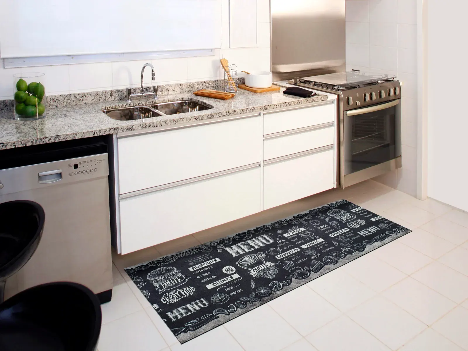 Tepih RICCI MENU 00, 052×100 cm — stražnji prikaz