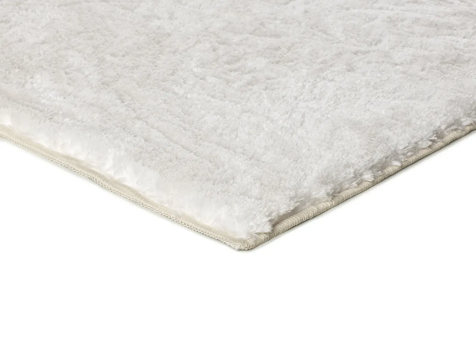 Tepih ROMA LISO bijela, 060×110 cm — bočni prikaz