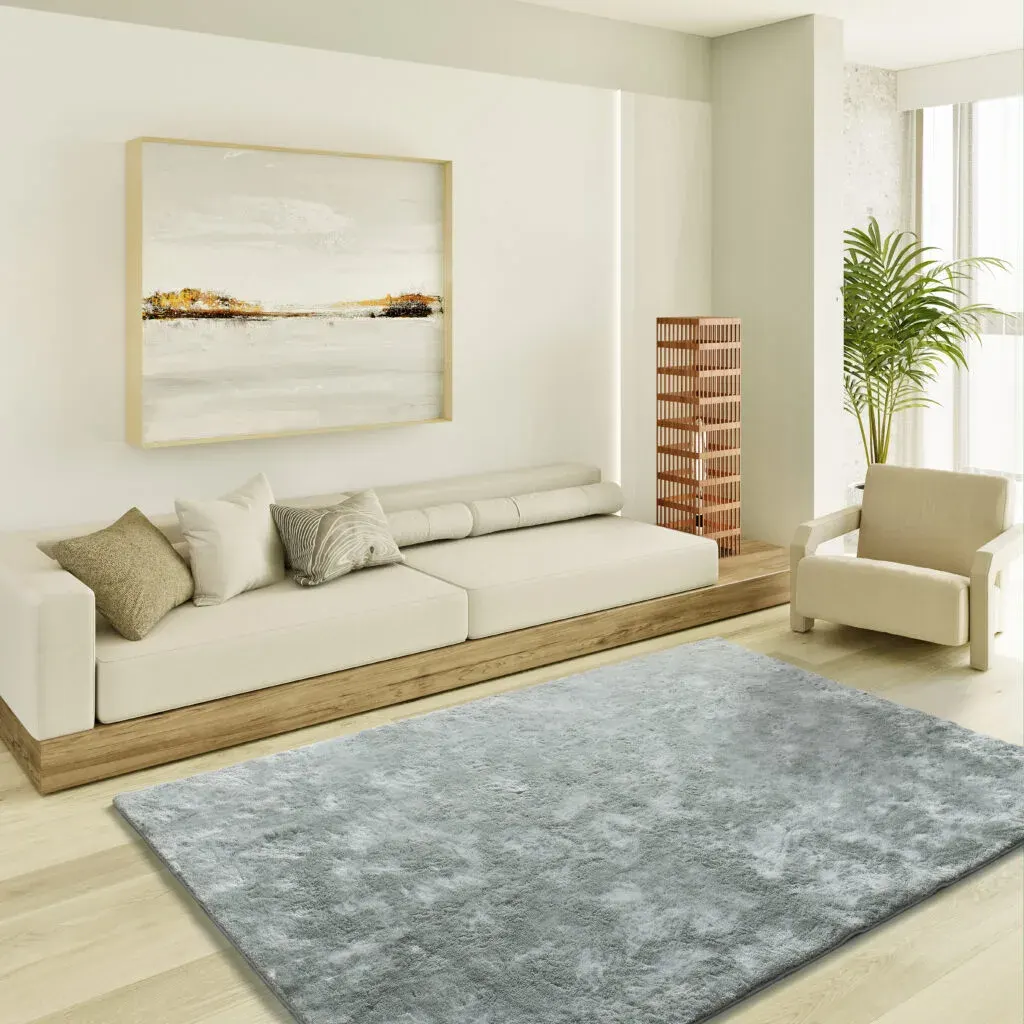 Tepih ROMA LISO srebrna, 060×110 cm — detalj