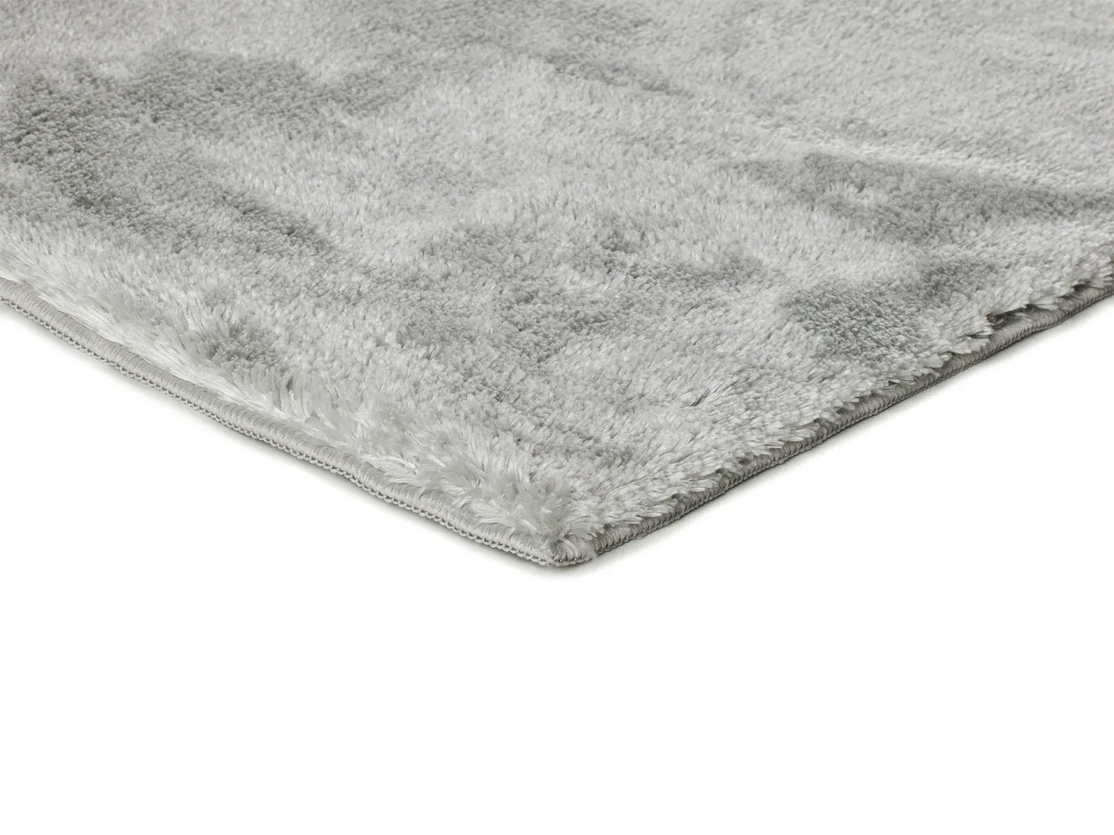 Tepih ROMA LISO srebrna, 060×110 cm — bočni prikaz