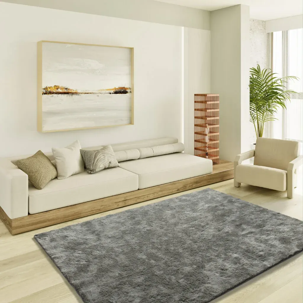 Tepih ROMA LISO antracit, 060×110 cm — detalj