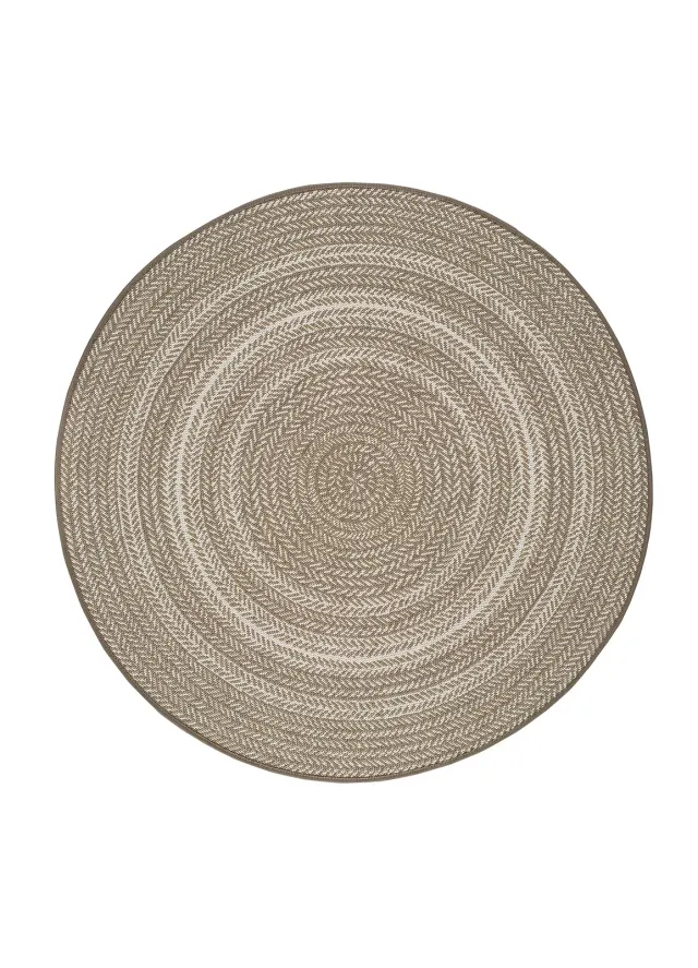 Tepih SILVANA 48837 lanena, 120 cm Ø