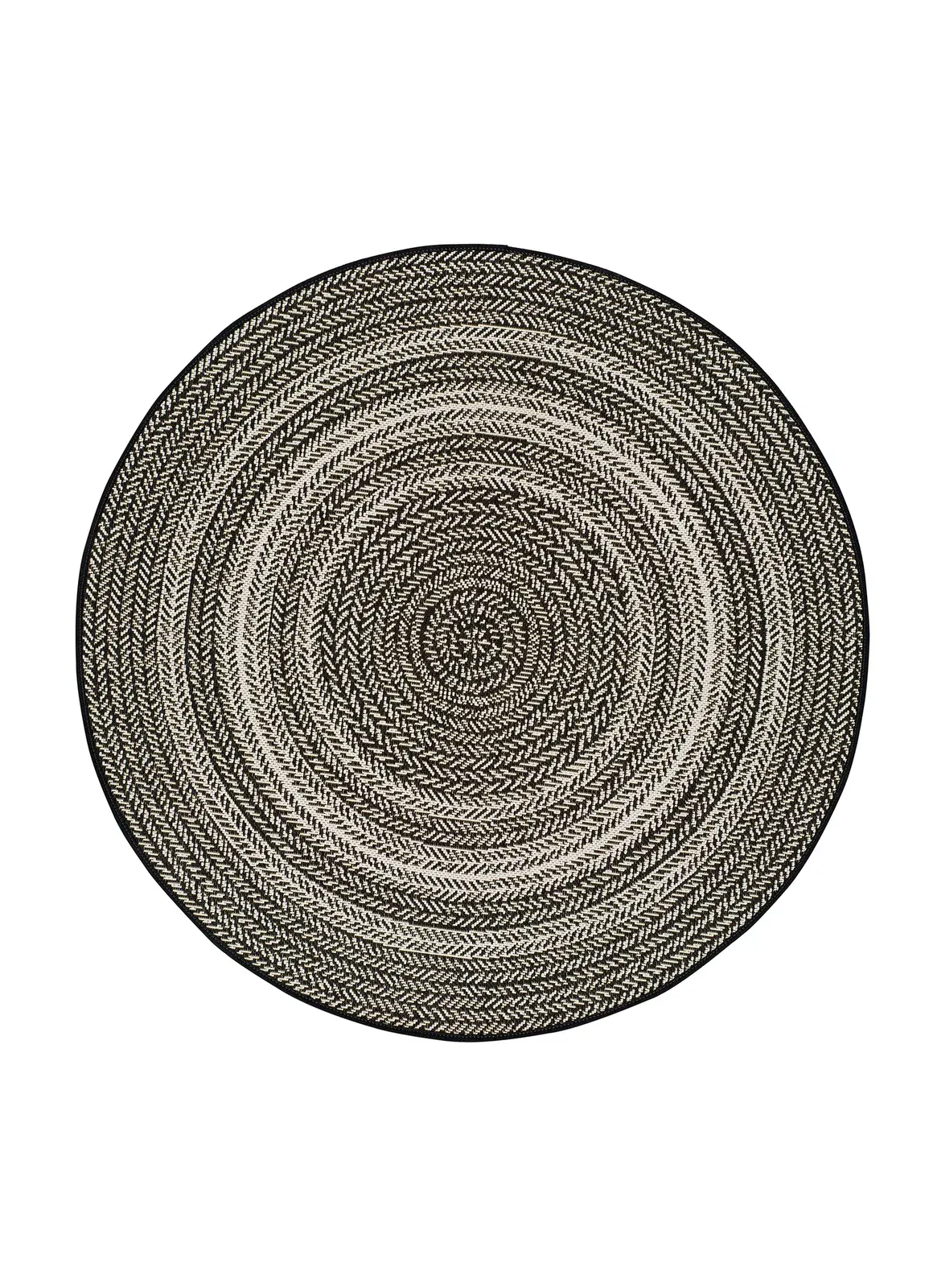 Tepih SILVANA 48837 crna, 120 cm Ø
