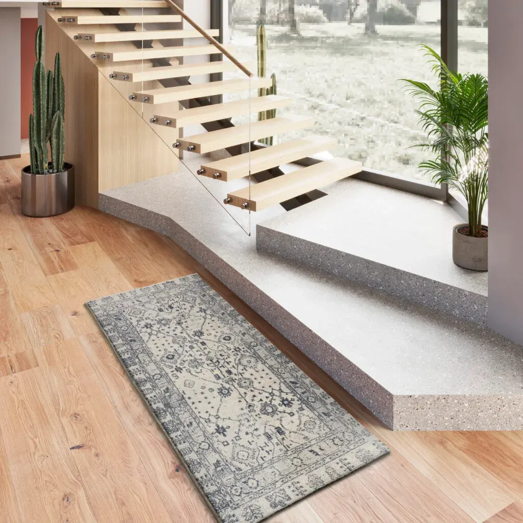 Tepih SIROCO 16803 plava, 080×200 cm — gornji prikaz