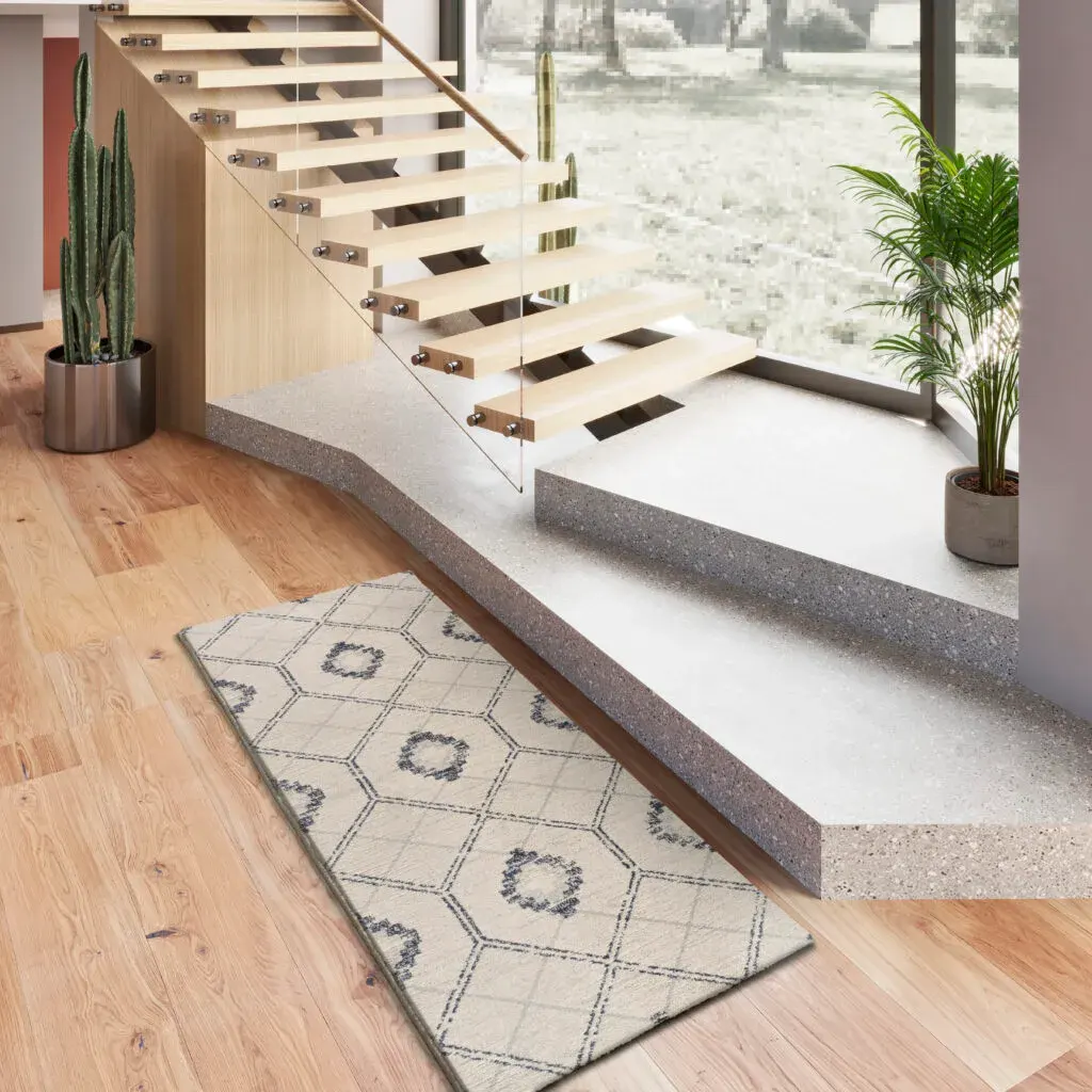 Tepih SIROCO 16806 plava, 080×200 cm — gornji prikaz