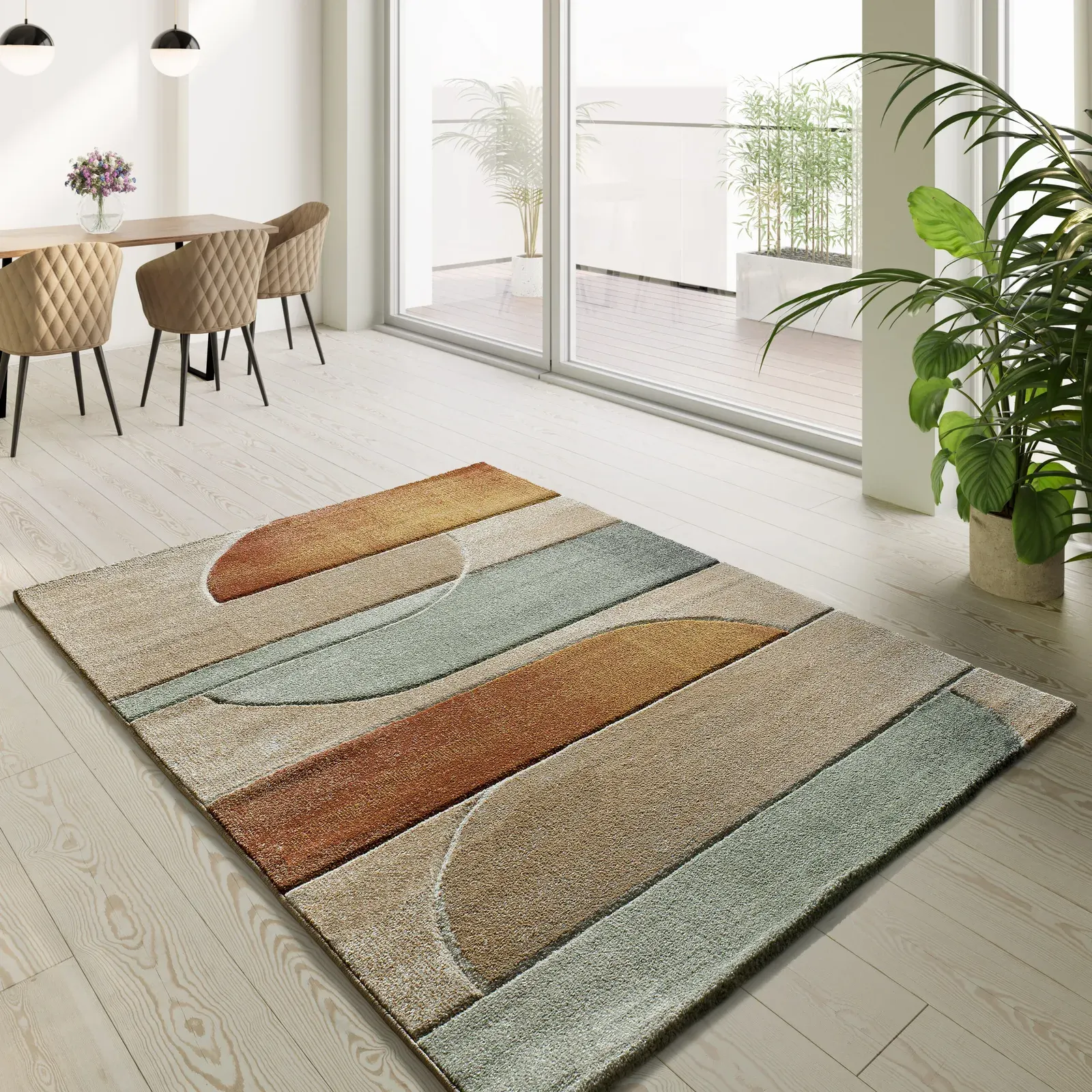 Tepih SORA 40323 multi, 080×150 cm — stražnji prikaz