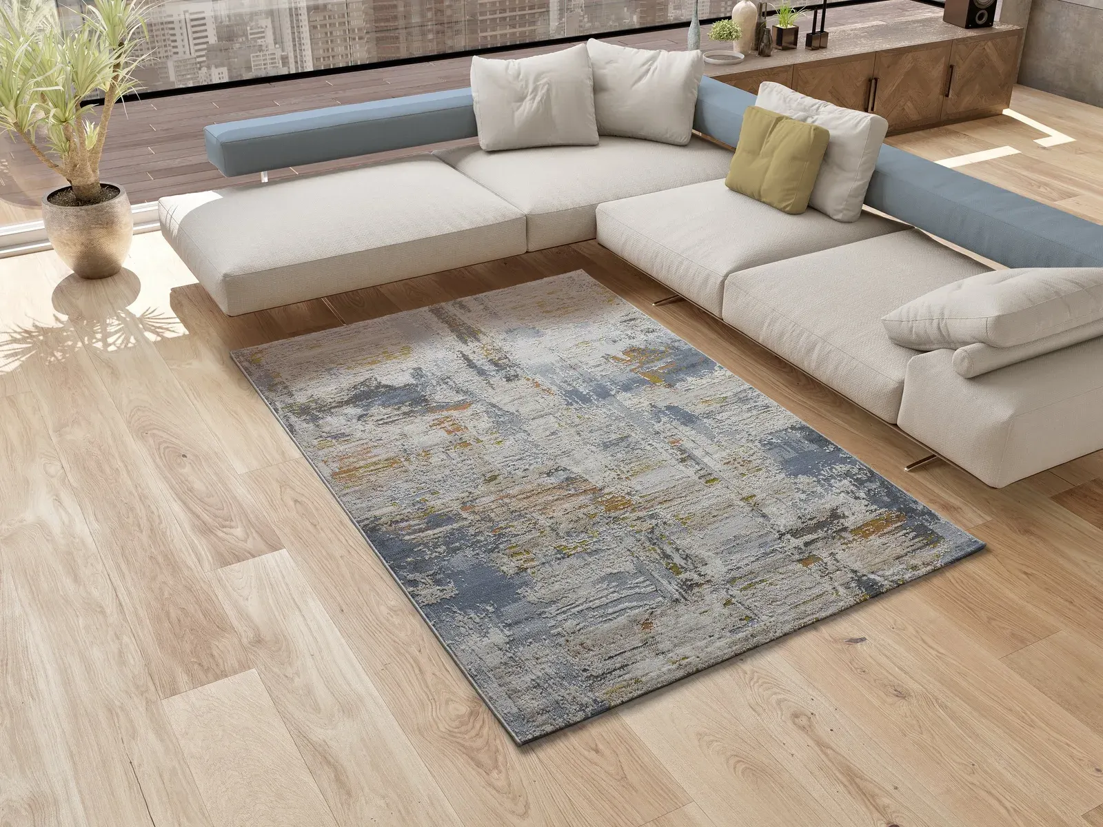 Tepih SPRINGS 2498 multi, 077×150 cm — stražnji prikaz