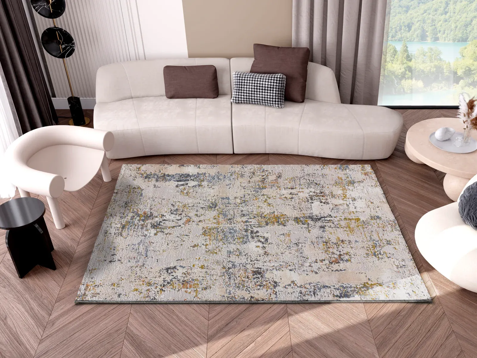 Tepih SPRINGS 2503 multi, 077×150 cm — stražnji prikaz