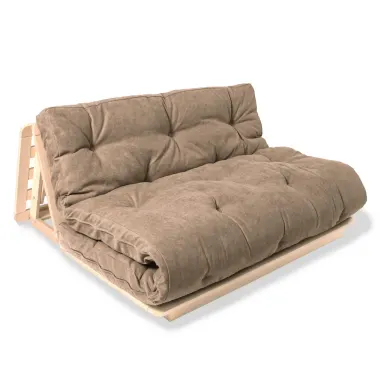 layti 140 futon sofa prirodni (laneno ulje) - bež