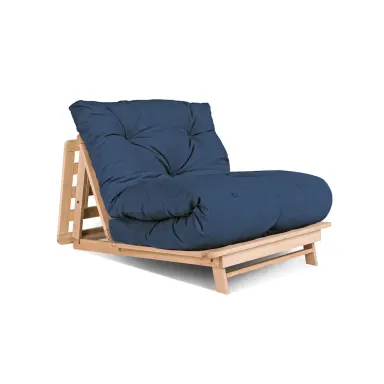 layti 90 futon sofa prirodni (laneno ulje) - plava