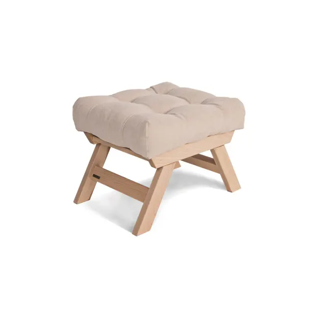 allegro pouffe prirodni (laneno ulje) - krem