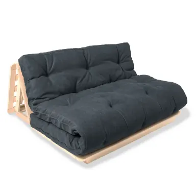 layti 140 futon sofa prirodni (laneno ulje) - grafit