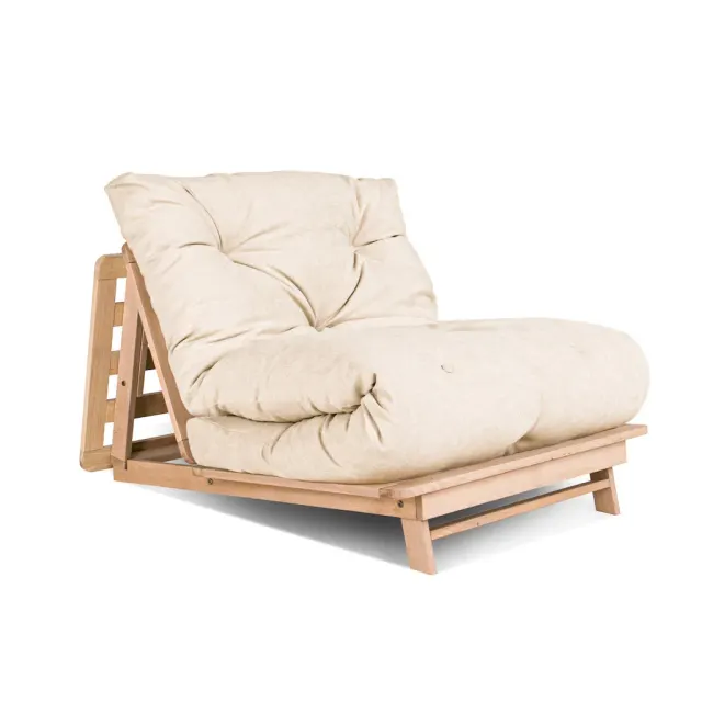layti 90 futon sofa prirodni (laneno ulje) - krem